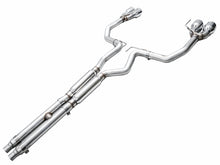 Load image into Gallery viewer, AWE 2024 Ford Mustang GT Fastback S650 RWD Track Edition Cat-Back Exhaust w/ Quad Chrome Silver Tips