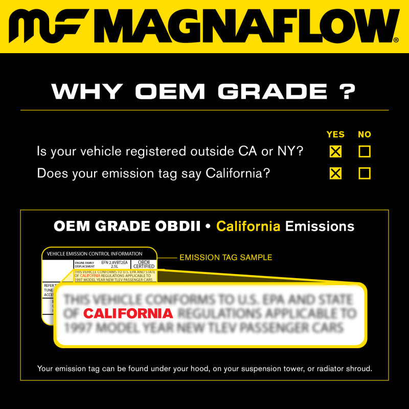 MagnaFlow Direct Fit Catalytic Converter 2003-2004 M45 V8 4.5 OEM Manifold