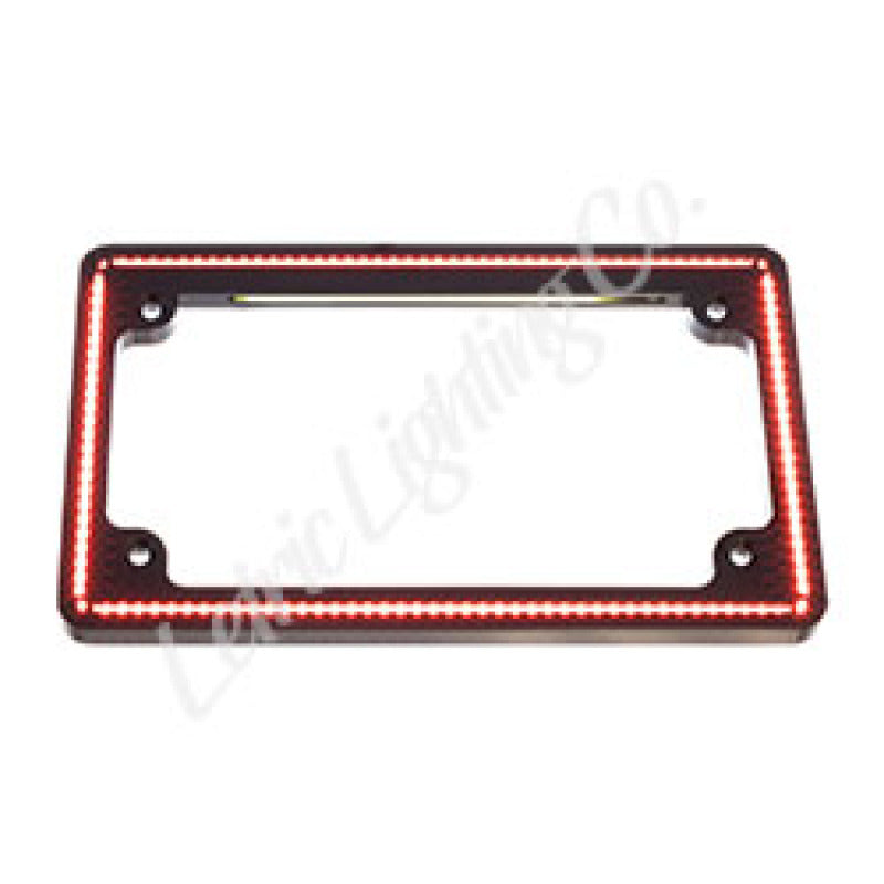 Letric Lighting Perfect Plate Light License Plate Frame Black