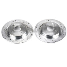 Load image into Gallery viewer, Power Stop 02-04 Ford Focus Rear Evolution Drilled &amp; Slotted Rotors - Pair