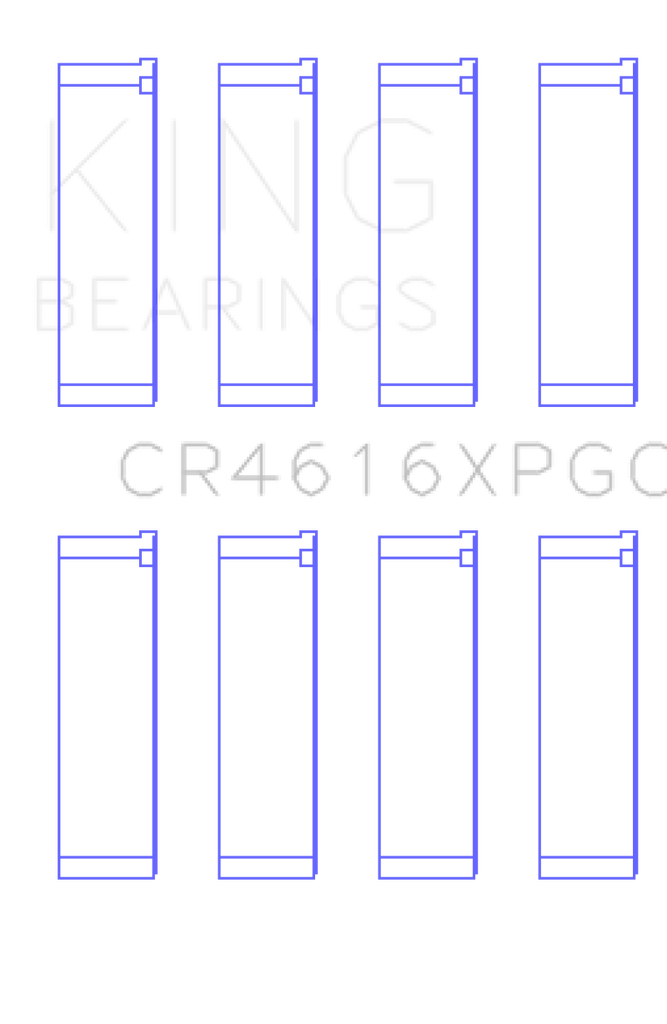 King Engine Bearings Subaru FA20 (Size .026) pMaxKote Performance Rod Bearing Set