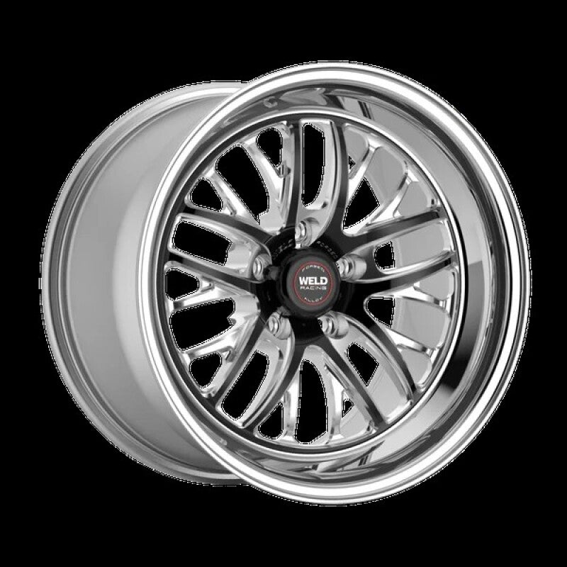 Weld S82 18x11 / 5x115 BP / 6.1in BS Black Wheel (High Pad) - Non-Beadlock