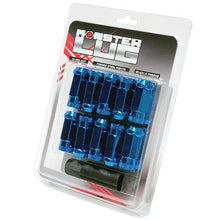 Load image into Gallery viewer, Wheel Mate Monster Open End Lug Nut Set of 20 - Blue 14x1.50