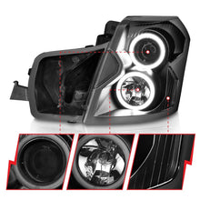 Load image into Gallery viewer, ANZO 2003-2007 Cadillac CTS Projector Headlights w/ Halo Black (CCFL)