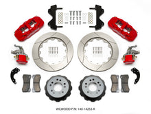 Load image into Gallery viewer, Wilwood AERO4 / MC4 Rear Kit 14.00 Red Currie Pro-Tour Unit Bearing Floater