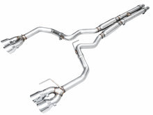 Load image into Gallery viewer, AWE 2024 Ford Mustang GT Fastback S650 RWD Track Edition Cat-Back Exhaust w/ Quad Chrome Silver Tips