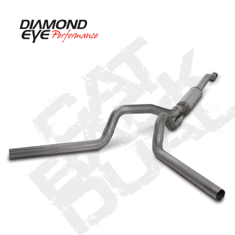 Diamond Eye KIT 4in Catback DUAL SS: 03-07 FORD 6.0L F250/F350