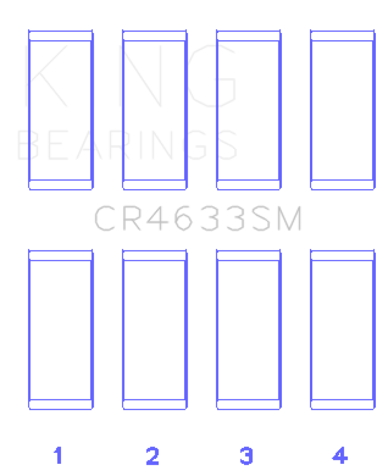 King Engine Bearings 07-12 Mini Cooper N14B16C (Size +.3mm Undersize) Connecting Rod Bearing Set
