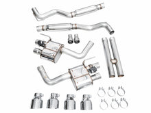 Load image into Gallery viewer, AWE 2024 Ford Mustang Dark Horse S650 RWD SwitchPath Cat-Back Exhaust w/ Quad Chrome Silver Tips