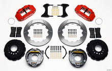 Load image into Gallery viewer, Wilwood Narrow Superlite 4R Rear P-Brk Kit 12.88in Red Chevy 12 Bolt w/ C-Clips Staggered mt