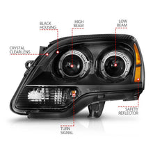 Load image into Gallery viewer, ANZO 2007-2012 GMC Acadia Projector Headlights Black Housing