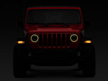 Load image into Gallery viewer, Raxiom 18-22 Jeep Wrangler JL/JT Axial 9-Inch LED Headlights w/RGB Halo- Black Housing (Clear Lens)