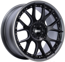 Load image into Gallery viewer, BBS CH-RII 21x10.5 5x112 ET17 CB66.5 Black Center Platinum Lip SS Rim Prot Wheel -82mm PFS/Clip Req