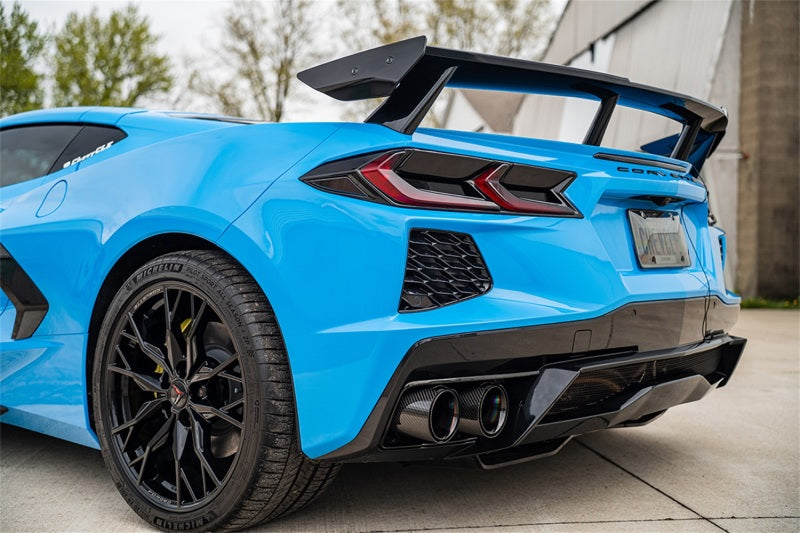 Corsa 2020-2025 Chevrolet Corvette C8 RWD 3in Delete 4 Valve Cat-Back w/NPP w/4.5in CF Black PVDTips