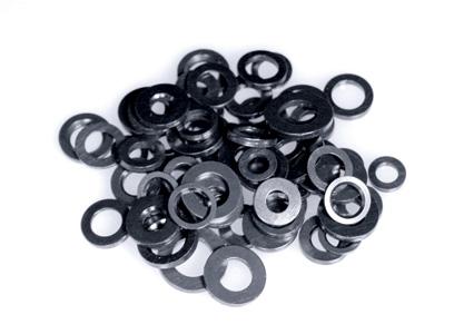 ARP 3/8 ID 5/8 OD Machined Chamfer Black Washer - 2 Pack