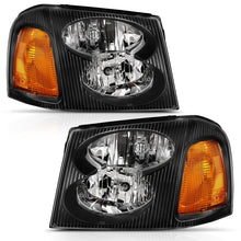 Load image into Gallery viewer, ANZO 2002-2009 GMC Envoy Crystal Headlight  Black Amber