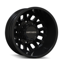 Load image into Gallery viewer, Mayhem 8107D Cogent Dually 17x6.5 8x200 BP -142mm Offset 142mm Bore Gloss Black
