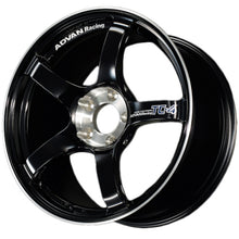 Load image into Gallery viewer, Advan TC4 18x9.5 +38 5x120 Racing Gloss Black &amp; Diamond Cut Wheel