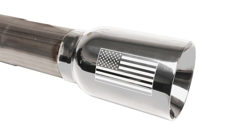 Corsa 2018-2025 Jeep Wrangler JLU 3.6L 2.75in Sport Cat-Back Exhaust w/ American Flag Tips