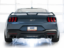 Load image into Gallery viewer, AWE 2024 Ford Mustang GT Fastback S650 RWD Track Edition Cat-Back Exhaust w/ Quad Chrome Silver Tips