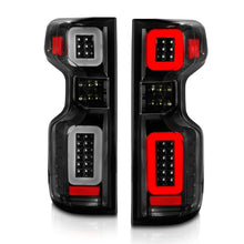Load image into Gallery viewer, ANZO 19-21 Chevy Silverado Work Truck Full LED Taillights Blk Housing Clear Lens G2 (w/C light Bars)