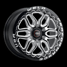 Load image into Gallery viewer, Weld Racing 17x10 Laguna 6 Drag Beadlock 6x139.7 ET25 BS6.48 Gloss BLK MIL DIA 106.1
