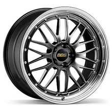 Load image into Gallery viewer, BBS LM 21x12 5x130 ET64 CB71.6 Diamond Black Wheel w/ Diamond Cut Machined Lip