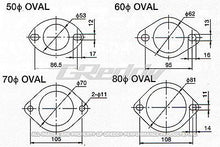 Load image into Gallery viewer, GReddy 80mm Oval Exhaust Gasket