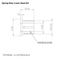 Load image into Gallery viewer, SuperPro 19-23 Ford Ranger Rear Leaf Spring Lower Bushing Kit