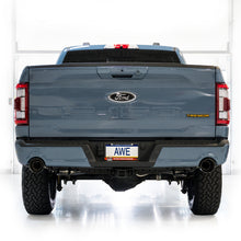 Load image into Gallery viewer, AWE Tuning 2021+ Ford F-150 Tremor (w/ Bumper Cutouts) 0FG Resonated Cat-Back - Diamond Black Tips