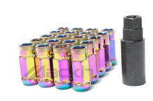 Load image into Gallery viewer, Wheel Mate Monster Locking Lug Nut Set of 4 - Chrome Neon 14x1.50