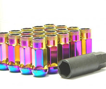 Load image into Gallery viewer, Wheel Mate Muteki SR48 Open End Locking Lug Nut Set of 4 - Black 12x1.25 48mm