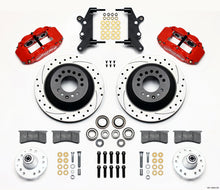 Load image into Gallery viewer, Wilwood Narrow Superlite 6R Frt Hub &amp; 1PC Rtr Kit 12.88in Drilled -Red 60-68 Ford/Mercury Full Size