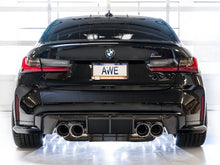 Load image into Gallery viewer, AWE Tuning Track Edition Cat-Back Exhaust for BMW G8X M3/M4 - Chrome Silver Tips