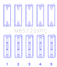 Load image into Gallery viewer, King Engine Bearings Mitsubishi 4B11T EVO X 2007+ (Size 0.25) Coated Performance Main Bearing Set