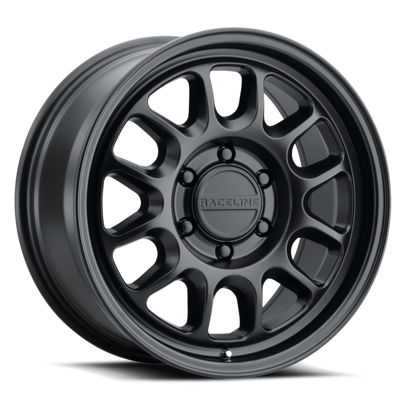 Raceline 958B Rogue 17x9in / 6X139.7 BP / -12mm Offset / 106.1mm Bore - Satin Black