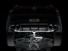 Load image into Gallery viewer, AWE Tuning MK8 Volkswagen Golf R 3in Track Edition Quad Exhaust - Chrome Silver Tips