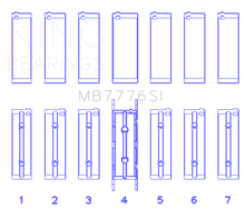 Load image into Gallery viewer, King Engine Bearings BMW N55B30A/N53B30A/N52B30A Main Bearing Set - Size +0.75mm