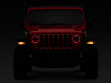 Load image into Gallery viewer, Raxiom 18-22 Jeep Wrangler JL/JT Axial 9-Inch LED Headlights w/RGB Halo- Black Housing (Clear Lens)