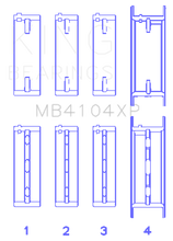 Load image into Gallery viewer, King Engine Bearings Nissan VG30DE/VG30DETT Performance Main Bearing Set - Size STDX