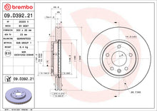 Load image into Gallery viewer, Brembo OE 14-15 Chevrolet Cruze/19-22 Equinox/Malibu/21-24 Trailblazer UV Coated Brake Disc - Front