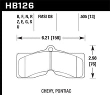 Load image into Gallery viewer, Hawk 78-82 Chevy Corvette HT-10 Performance Front Brake Pads