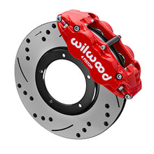 Load image into Gallery viewer, Wilwood 84-87 Porsche 911 Base Superlite 4R Front Brake Kit w/ Red Caliper Drilled &amp; Slotted Rotor