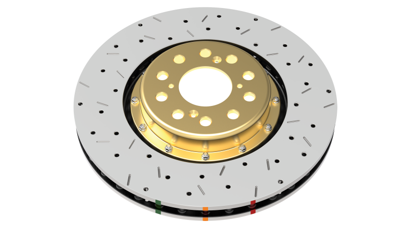DBA 02-10 WRX / 13+ FR-S / 13+ BRZ Premium Front Drilled & Slotted 5000 Series Rotor w/ Black Hat