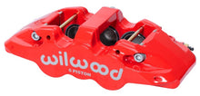 Load image into Gallery viewer, Wilwood Caliper-Forged Dynalite w/Dust Seal-Red 4.04in Pistons, 1.25in disc,