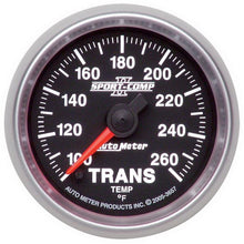 Load image into Gallery viewer, Autometer Sport-Comp II 52.4mm 100-260 Deg. F Transmission Temperature Gauge
