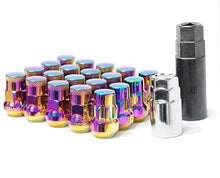 Load image into Gallery viewer, Wheel Mate Muteki SR35 Close End Lug Nuts w/ Lock Set - Purple 12x1.25 35mm