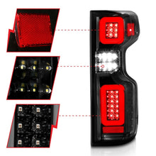 Load image into Gallery viewer, ANZO 19-21 Chevy Silverado Work Truck Full LED Taillights Blk Housing Clear Lens G2 (w/C light Bars)
