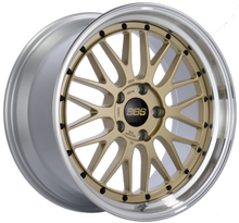 Load image into Gallery viewer, BBS LM 19x9.5 5x120 ET22 Gold Center / Diamond Cut Lip Wheel -82mm PFS/Clip Req