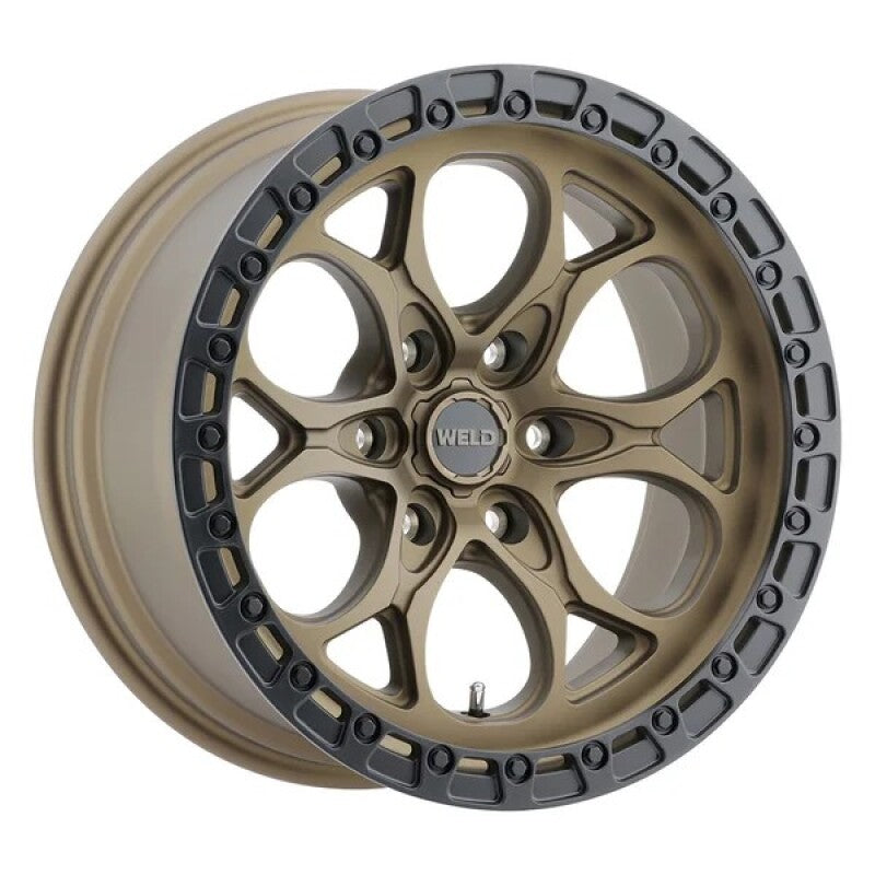 Weld W106 Ledge 6 17x9 / 6x135 BP /  ET-12 / 4.50in BS / 87.1 Bore - Satin Bronze / Satin Black Ring